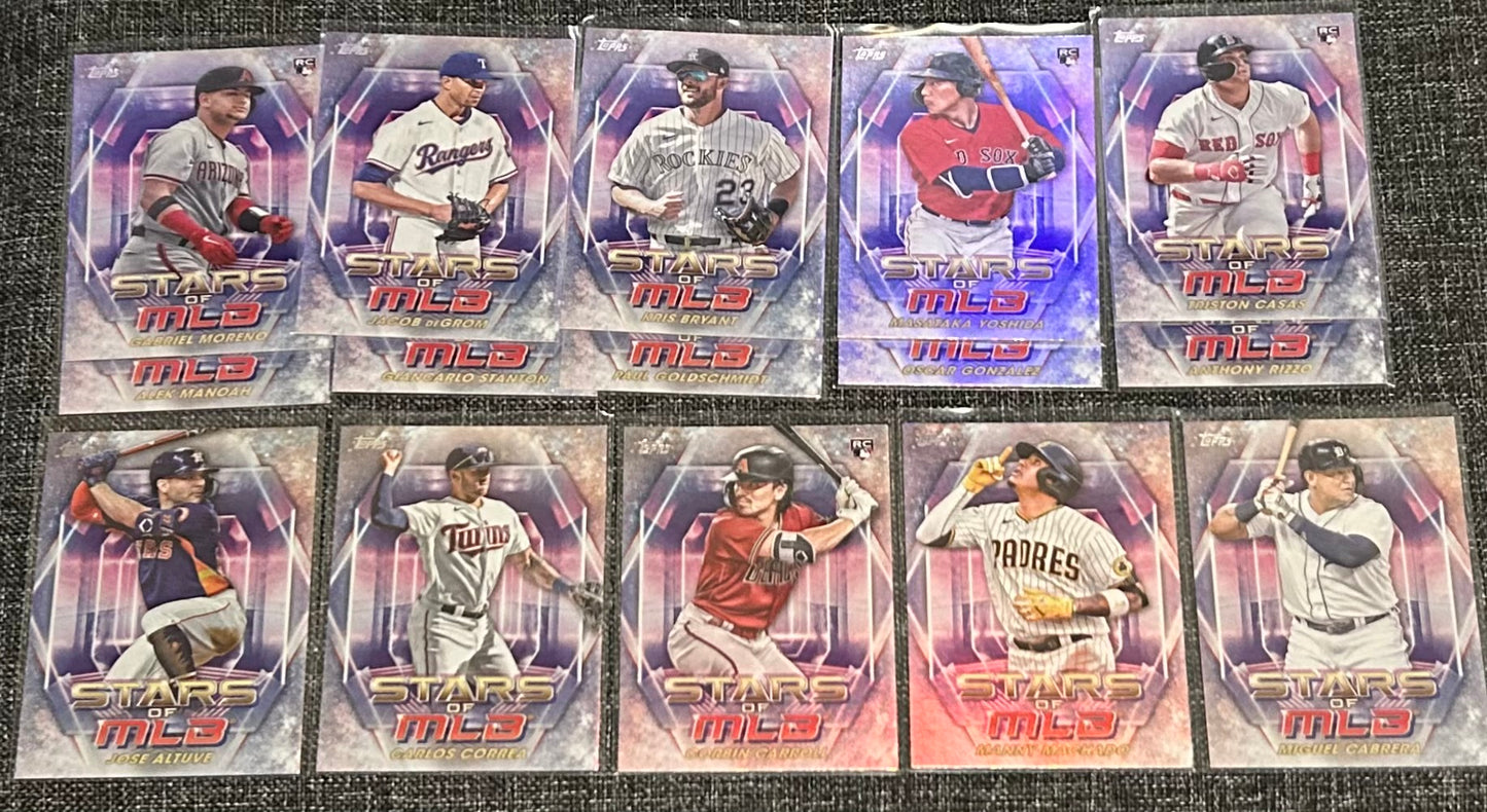 2023 MLB Topps 15 Stars of the MLB cards