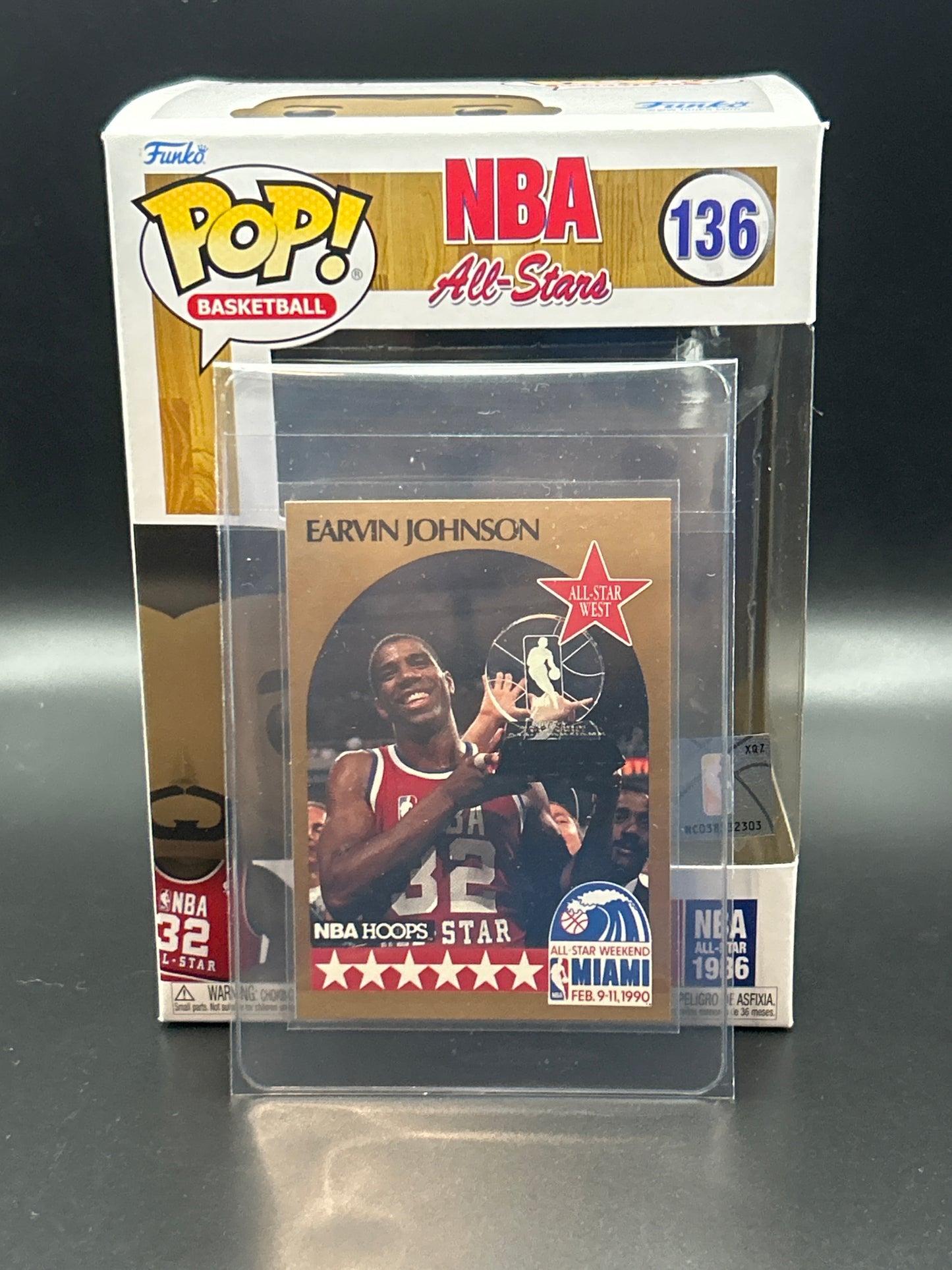 Magic Johnson Funko Pop! With All Star Basketball Card