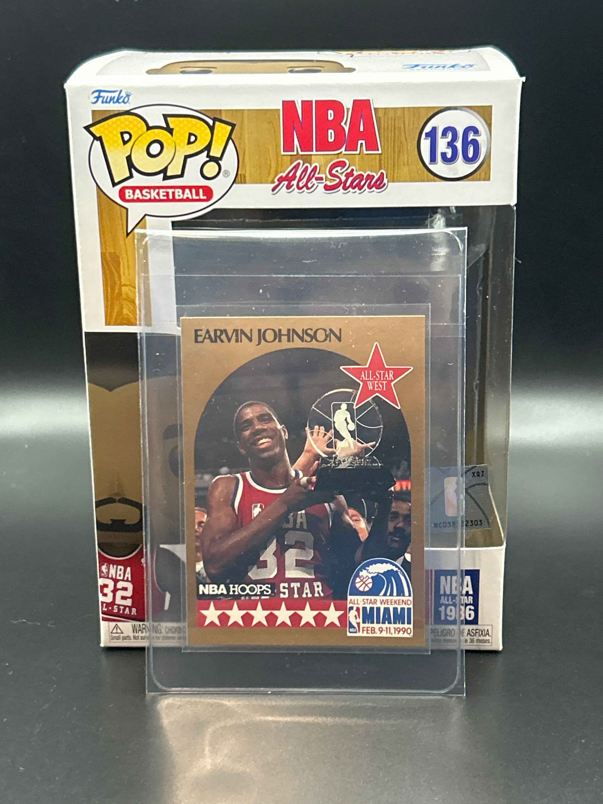 Magic Johnson Funko Pop! With All Star Basketball Card