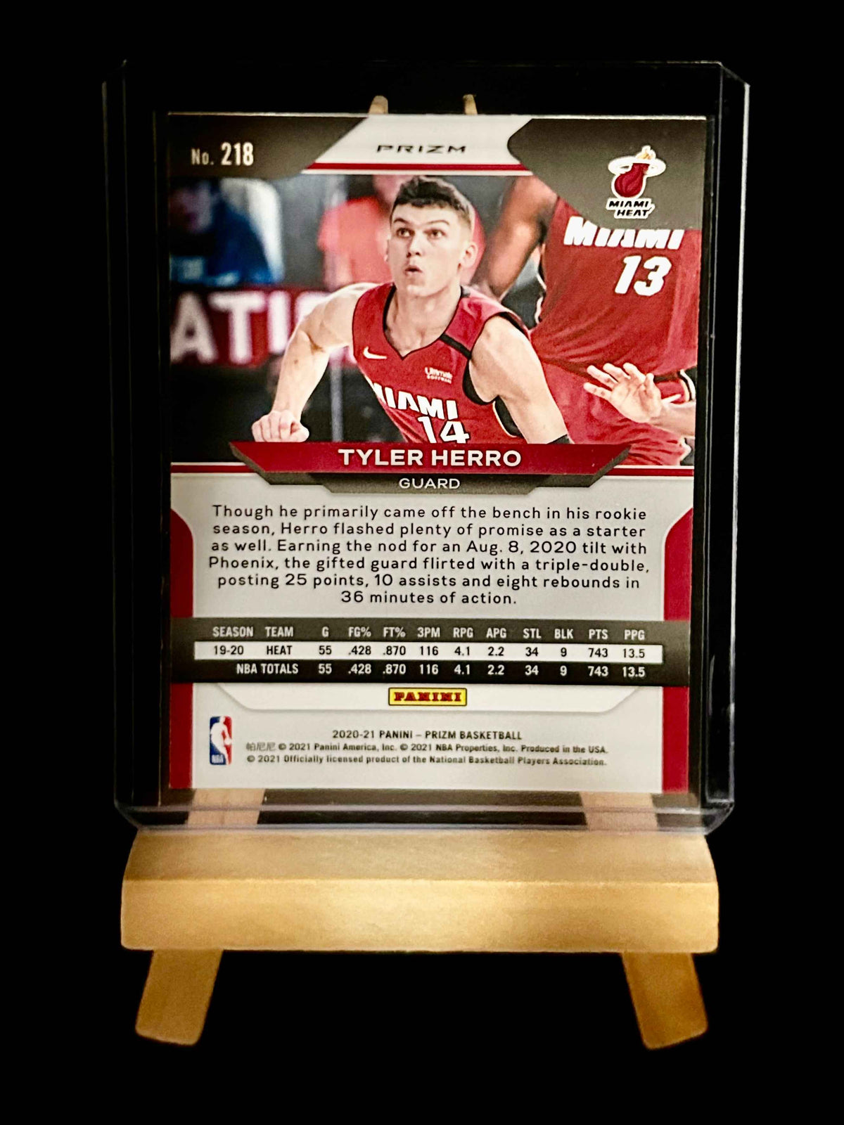 2020-2021 Prizm Basketball Tyler Herro Cracked Ice Orange Parallel