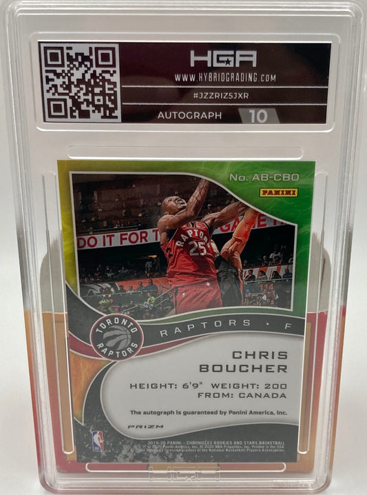 Chris Boucher Chronicles Rookies and Stars Basketball 2019/2020 Signed and Graded 9