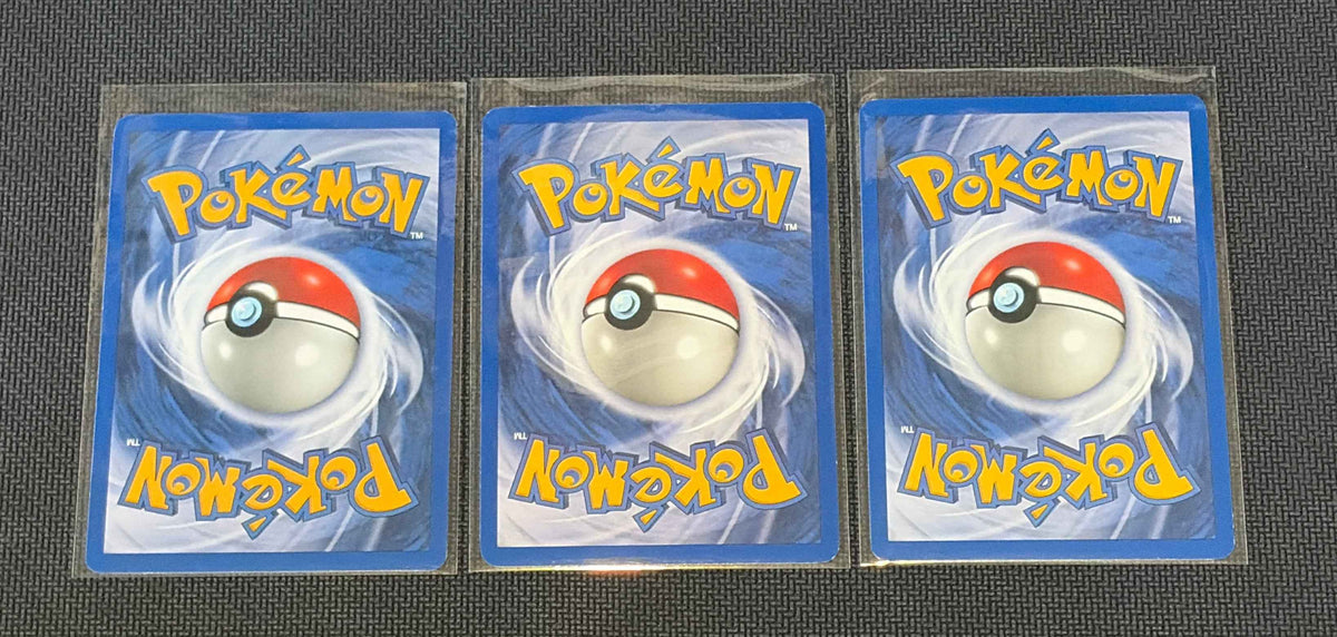 Poliwag - Base Set (BS) Common 3 card lot LP (Read Description)