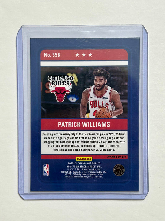 2020-2021 Panini Chronicles Hometown Heros Basketball Green Parallel Patrick Williams Card