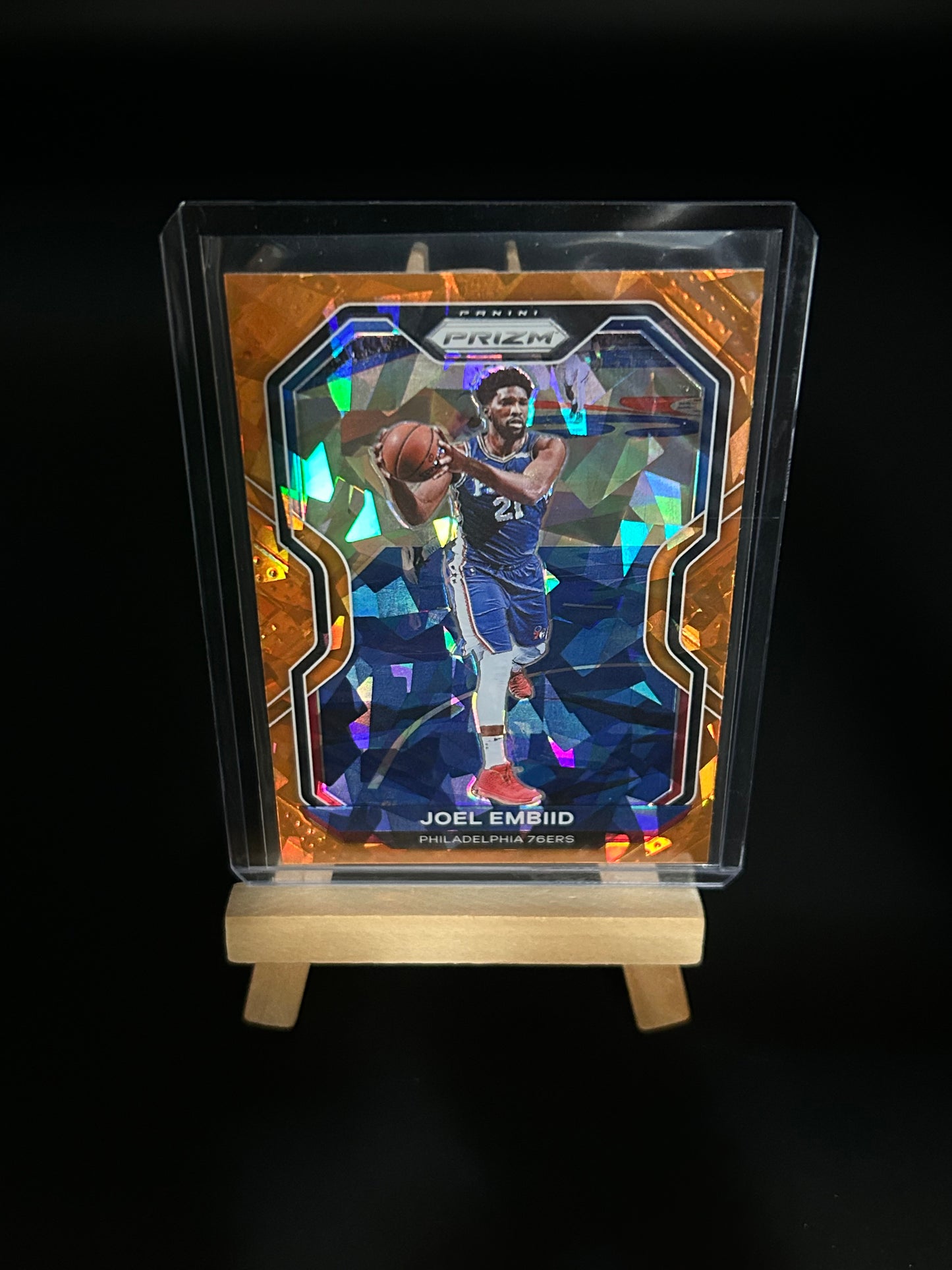 2020- 2021 Joel Embiid Cracked Ice Prizm Panini Prizm Basketball Parallel Card #2