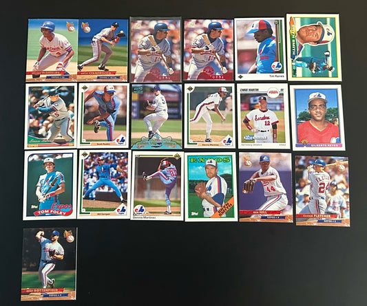 Montreal Expos MLB Baseball Card Lot — 51 Cards Included