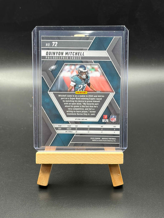 2025 Panini Mosaic Quinyon Mitchell Mosaic Parallel