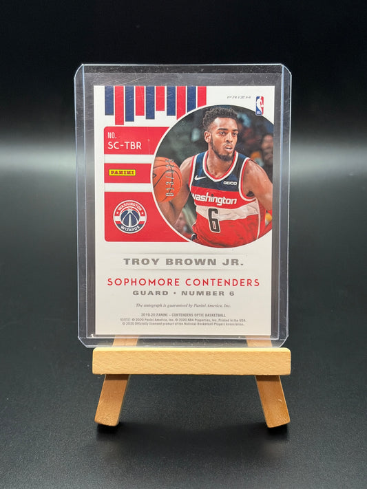 2019 Contenders Optic Troy Brown Jr Auto