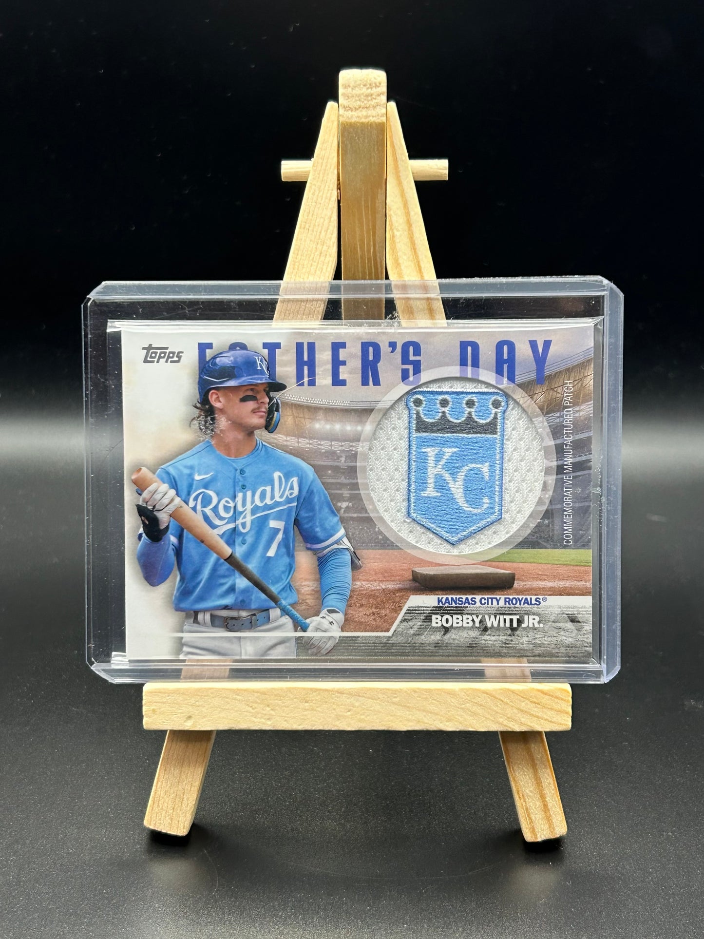 2023 Topps Bobby Witt Jr. Father’s Day Commemorative Team Patch Card