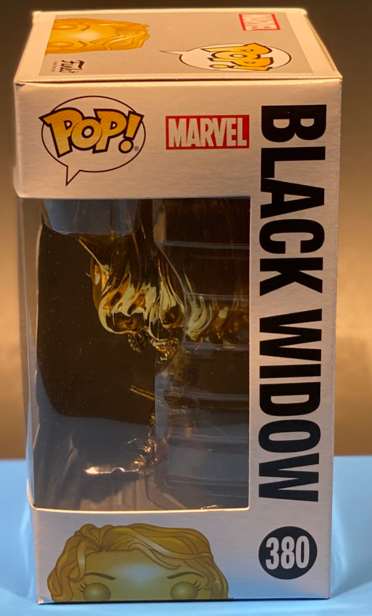Funko Pop Gold chrome black widow
