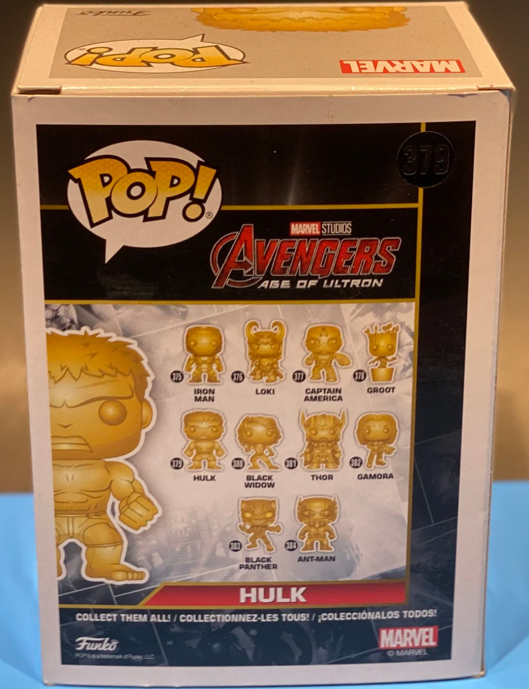Funko Pop Gold Chrome Hulk 379
