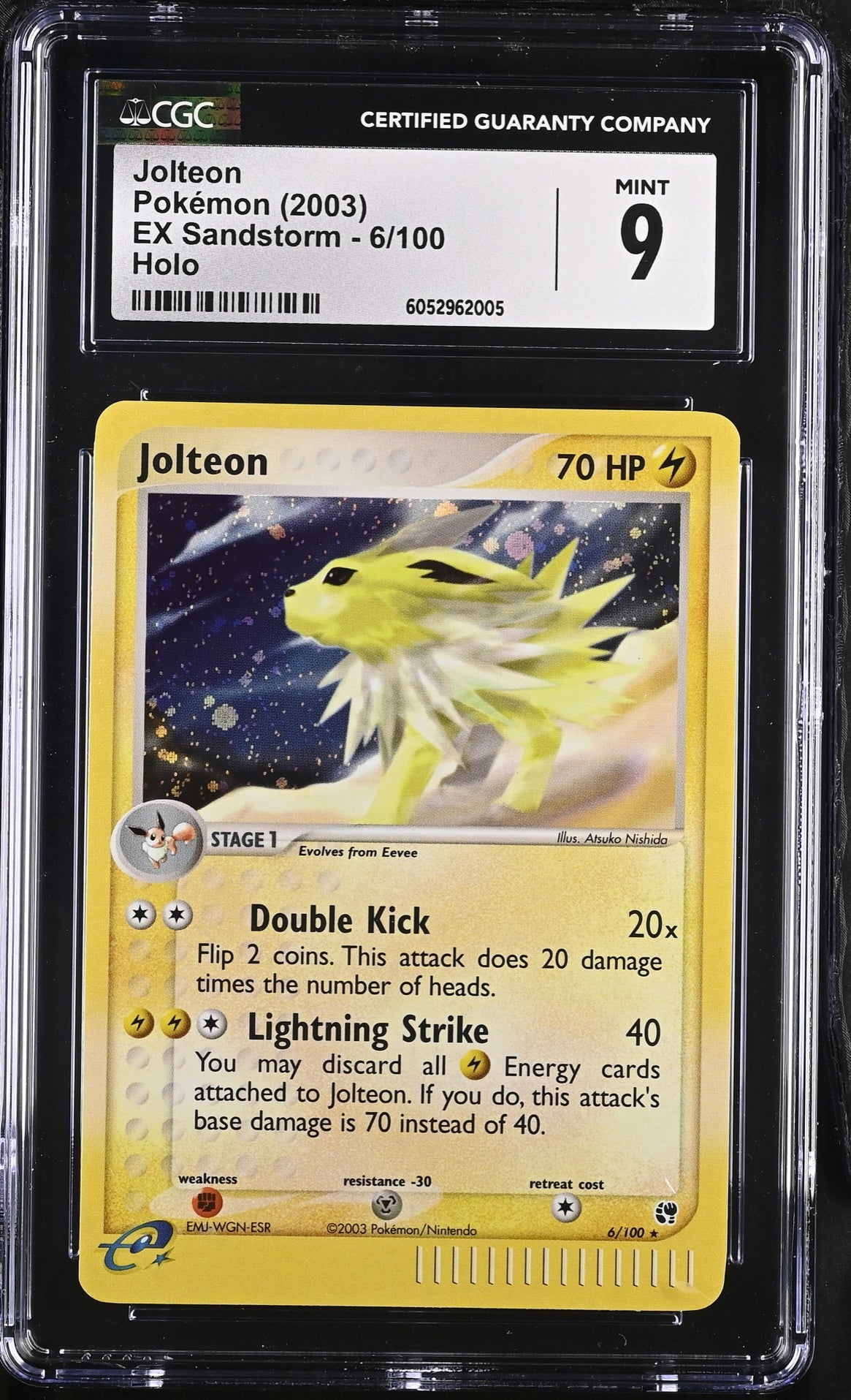 Jolteon Ex-Sandstorm (SS) CGC 9