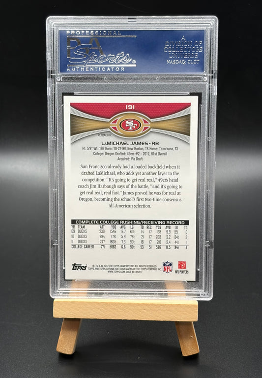 2012 Topps Chrome Parallel LaMicheal James RC PSA Cetified Autograph