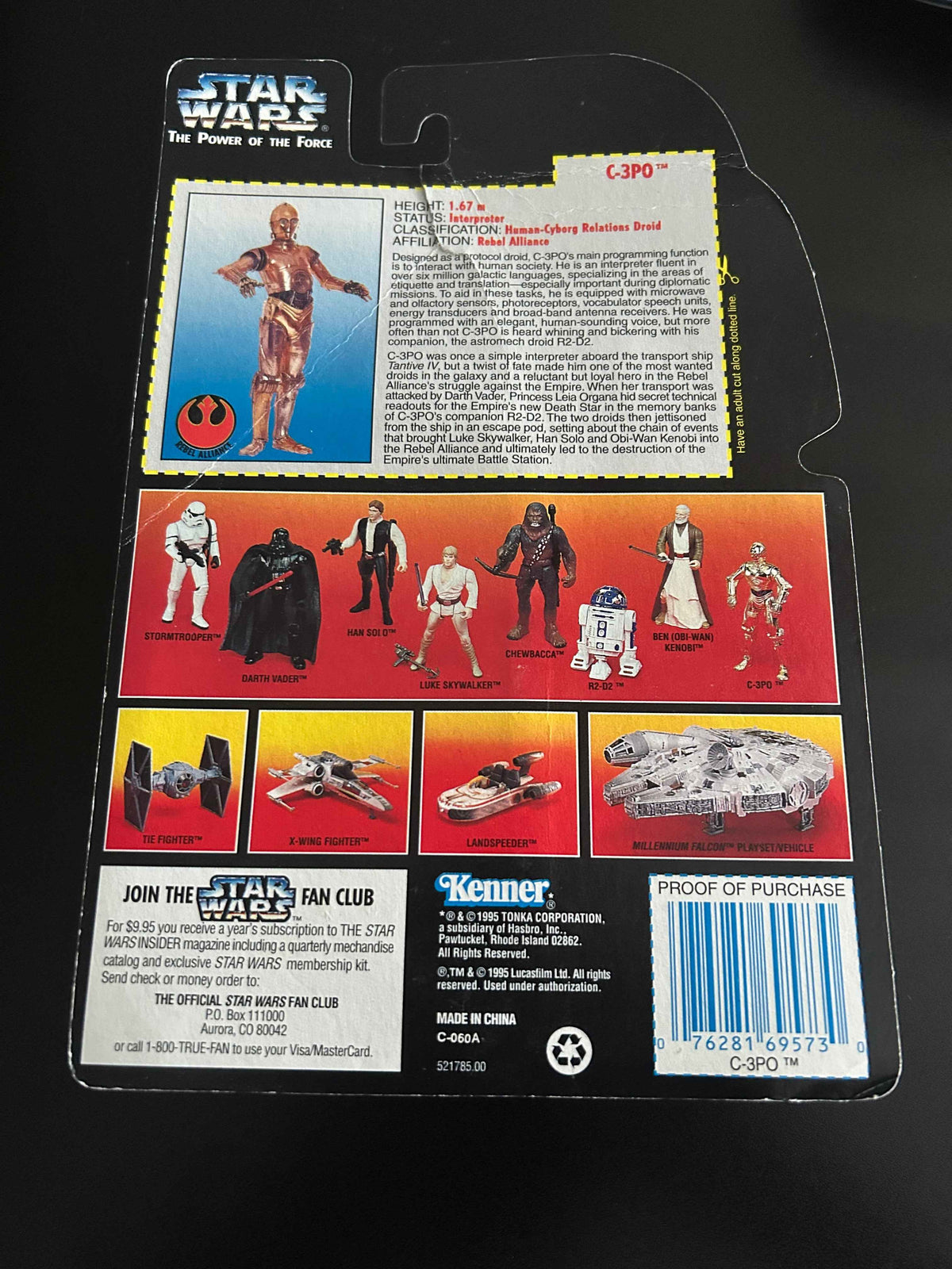 1995 Kenner Star Wars C-3PO Action Figure New in Box