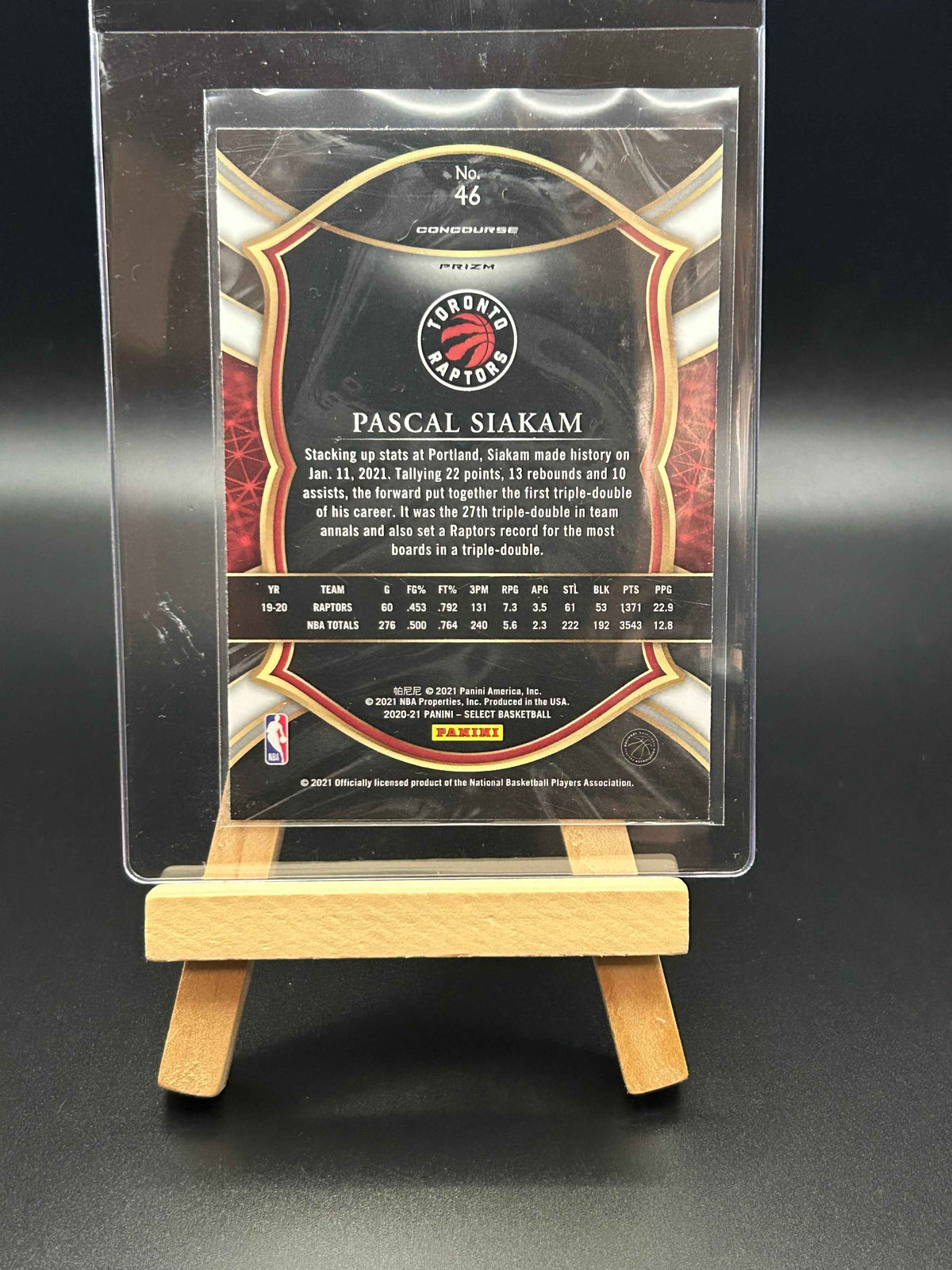 2020 Panini Select Red White Orange Flash Pascal Siakam