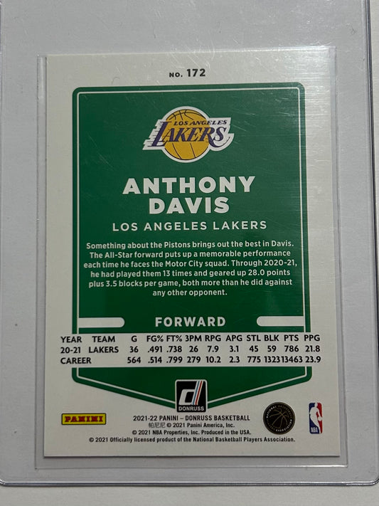 2021-2022 Panini - Donruss Basketball Anthony Davis Orange Pulsar Parallel