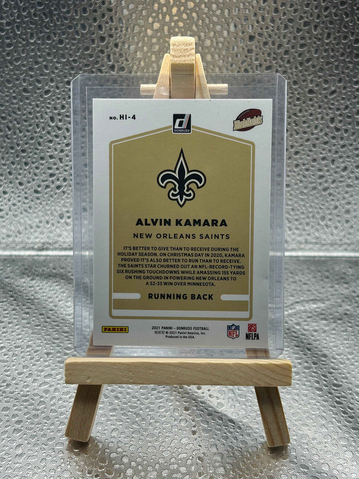 2021 Panini Donruss Football Highlights Alvin Kamara