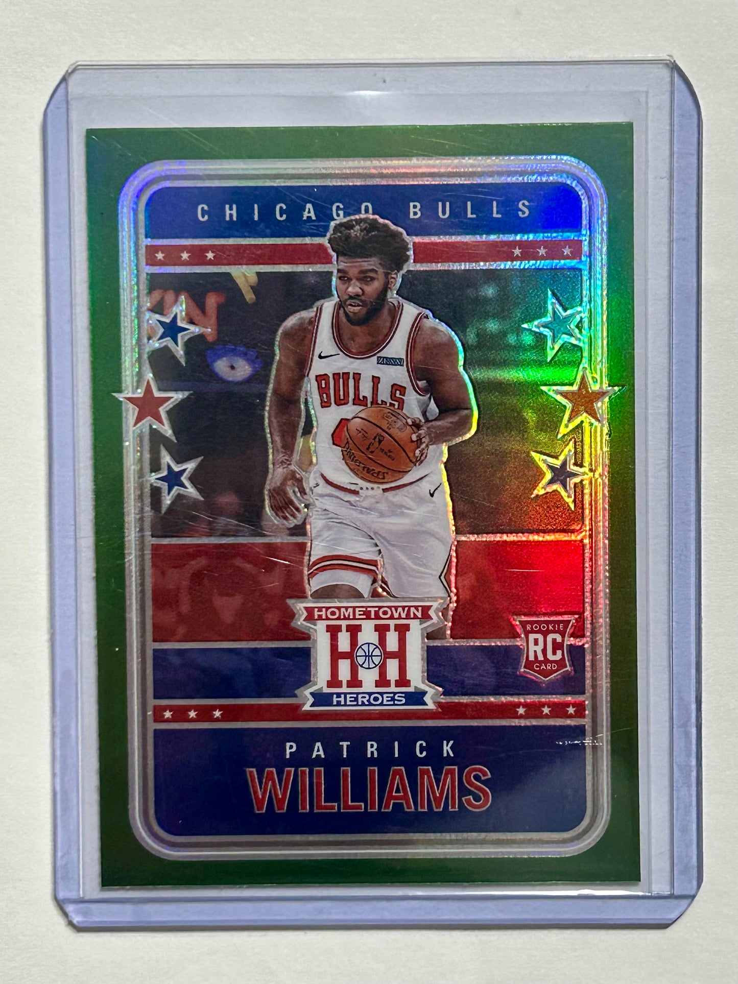 2020-2021 Panini Chronicles Hometown Heros Basketball Green Parallel Patrick Williams Card