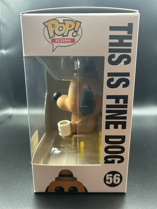 Funko Pop! This Is Fine Dog – Entertainment Earth Exclusive Figure