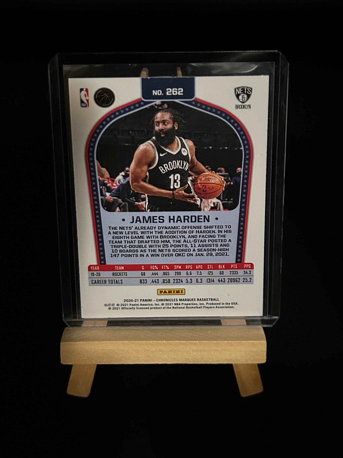 2020-2021 Chronicles Marquee Basketball James Harden Green Parallel