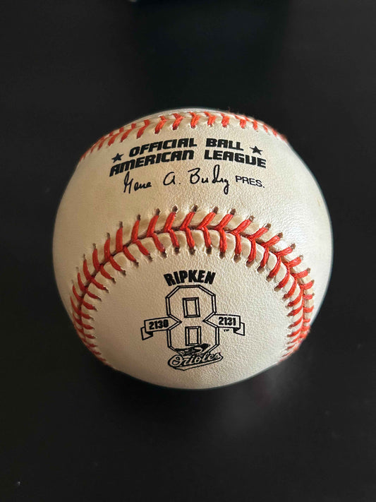 Cal Ripken Jr. Rawlings AL Baseball #8 – 2130-2131