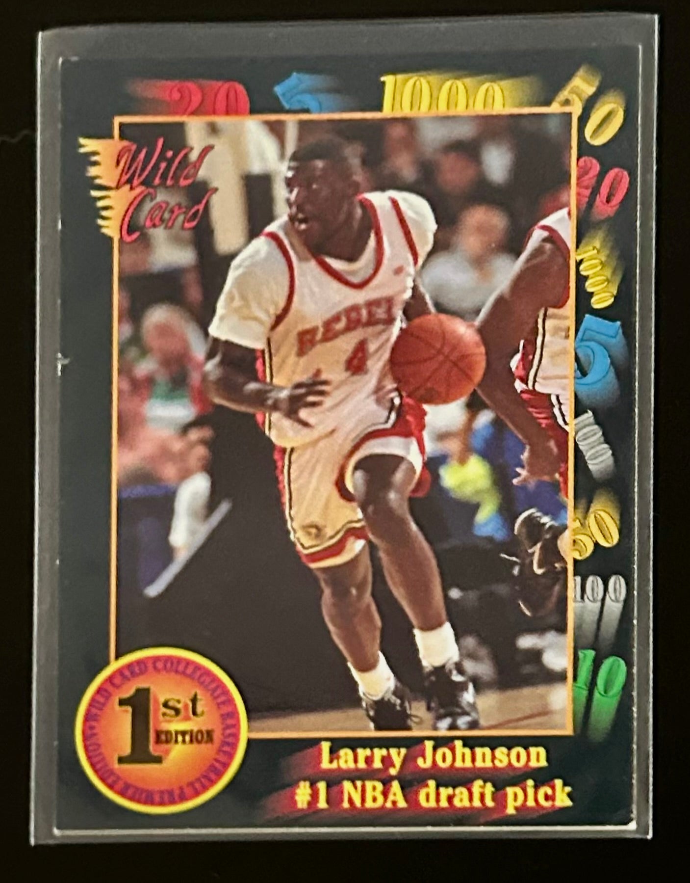 1992 Wild card 1st Edition Larry Johnson #2