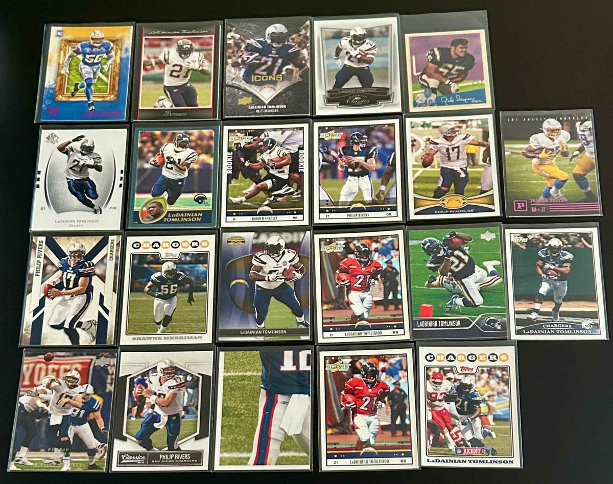 NFL Los Angeles Chargers 20 Card lot #5