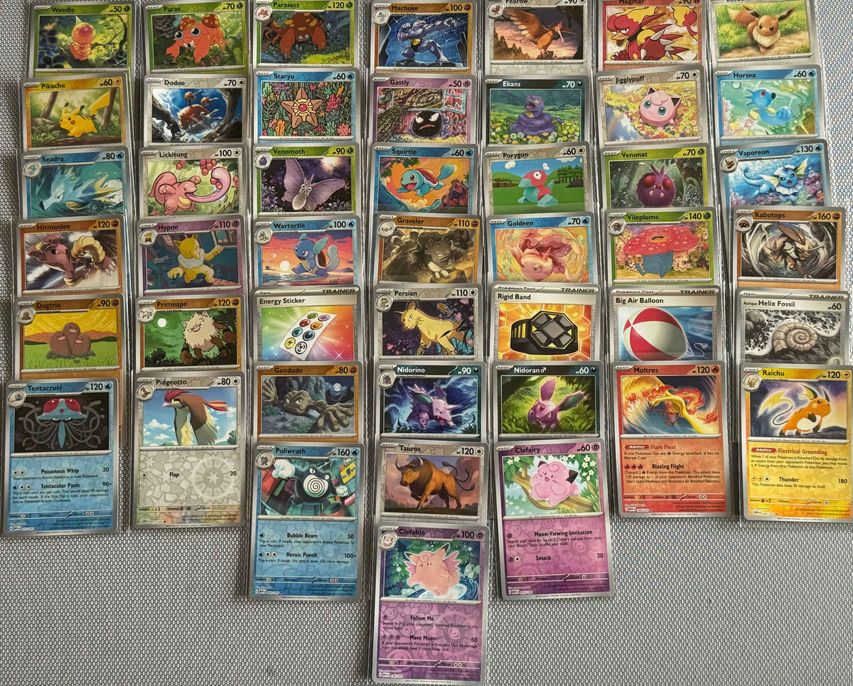 Scarlet Violet 151: 46 Card Reverse Holo Rare Set