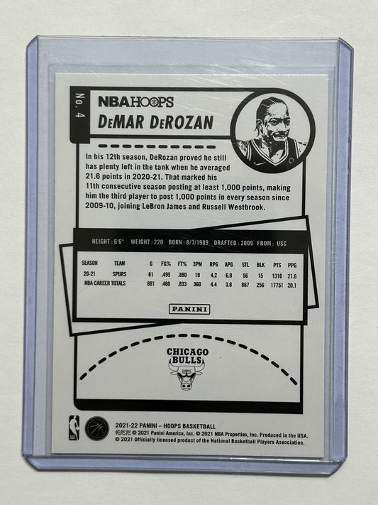 2021-2022 Panini - Hoops Basketball Teal Parallel DeMar Derozan