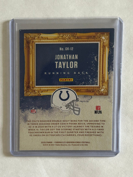 2020 Gridiron Kings Football Pink Parallel Jonathan Taylor Rookie Card