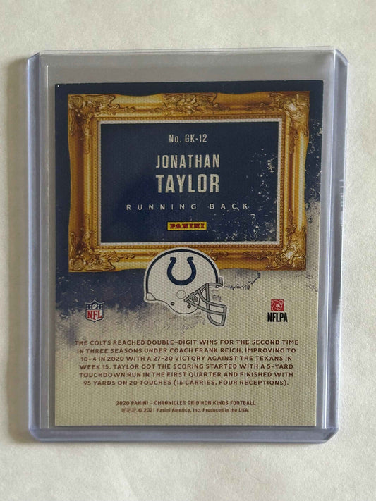 2020 Gridiron Kings Football Pink Parallel Jonathan Taylor Rookie Card