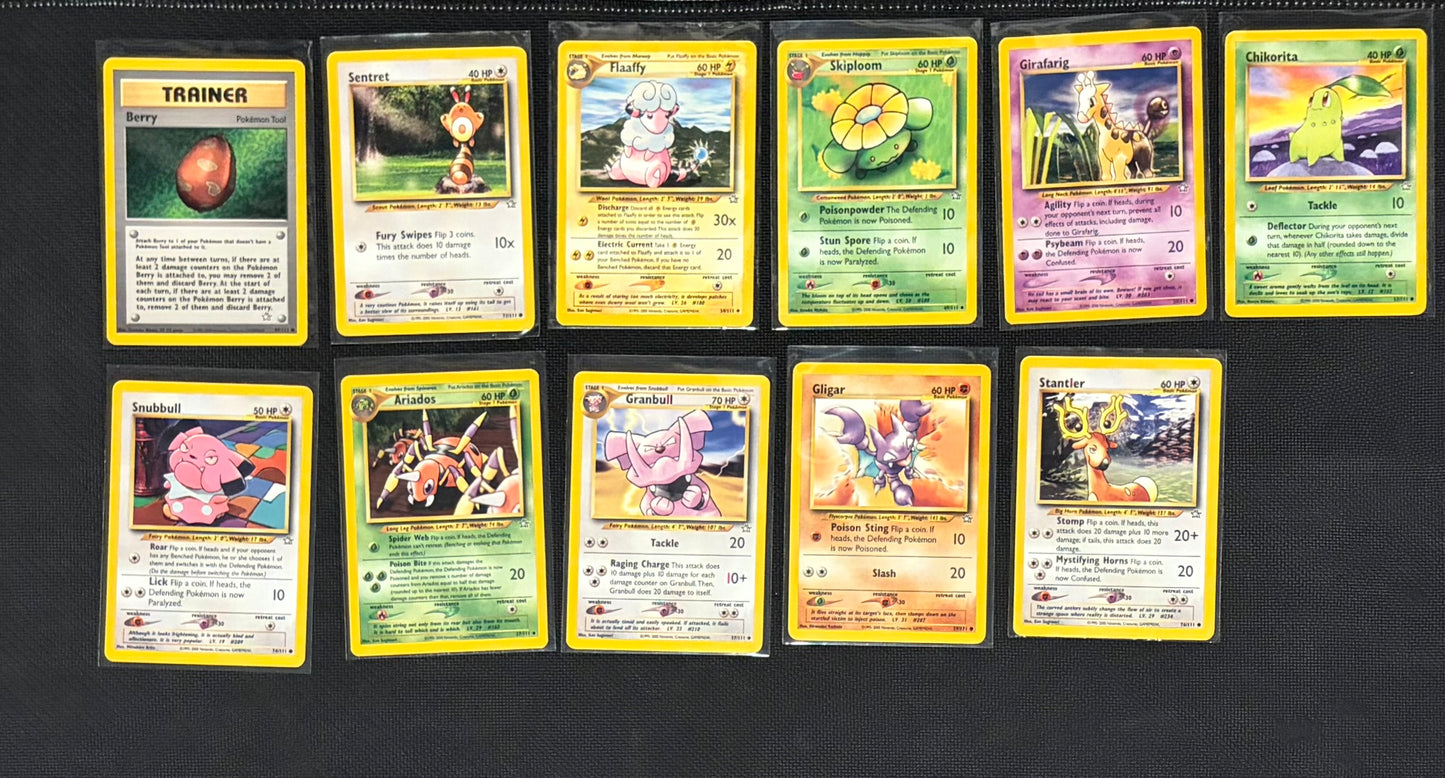 47 Card LP-NM Neo Genesis Card Lot