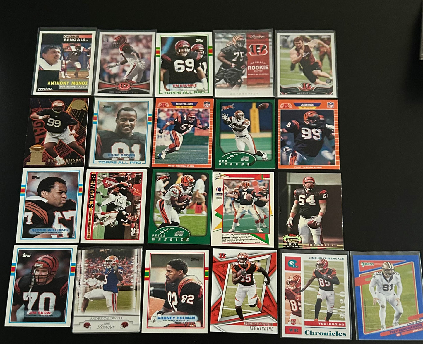 Cincinnati Bengals NFL $3.50 20 Card Lot #1