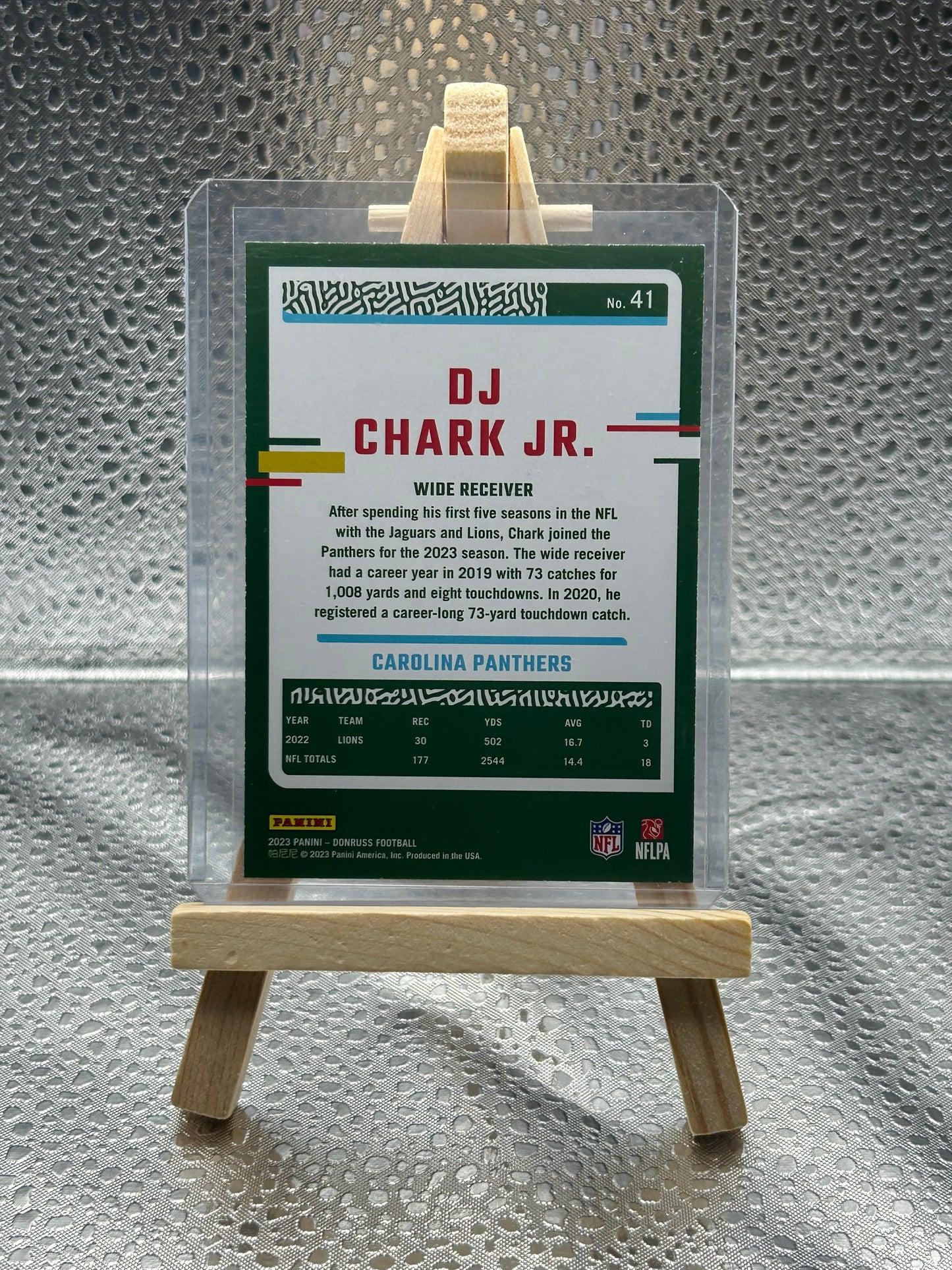 2023 Panini Donruss Football DJ Chark Jr. Red Press Proof Parallel