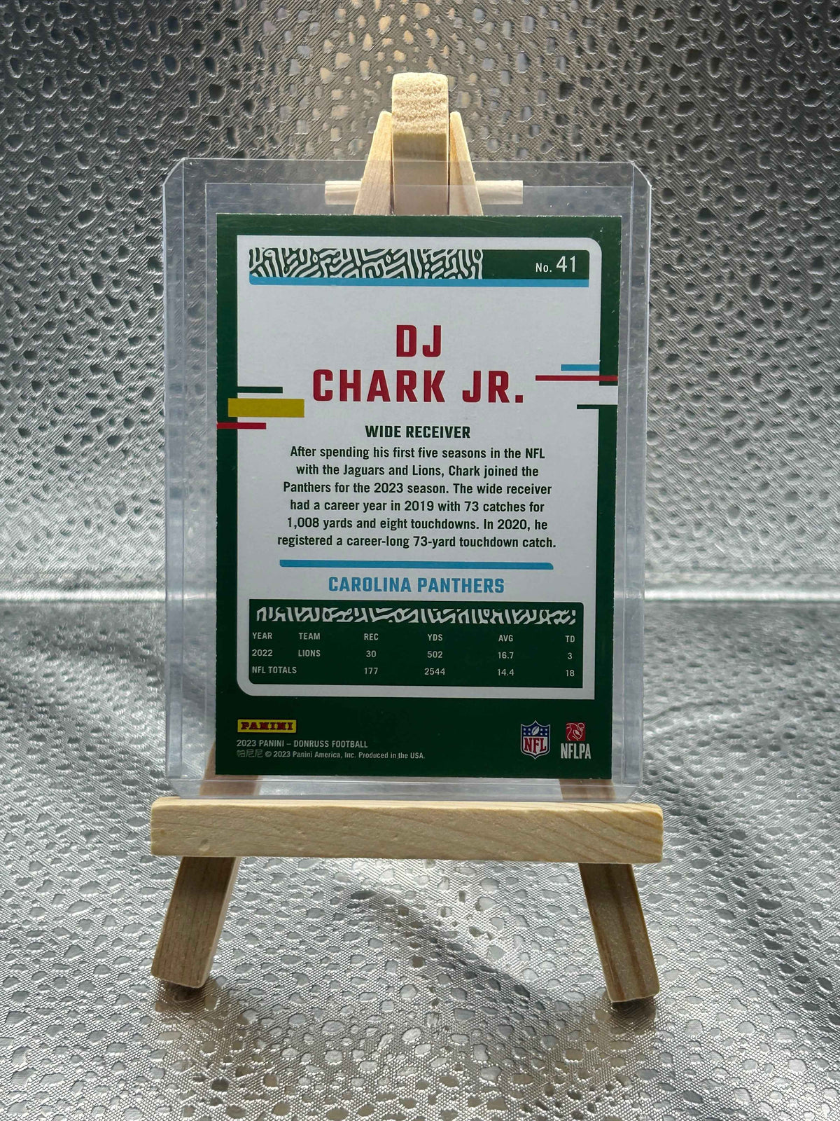 2023 Panini Donruss Football DJ Chark Jr. Red Press Proof Parallel