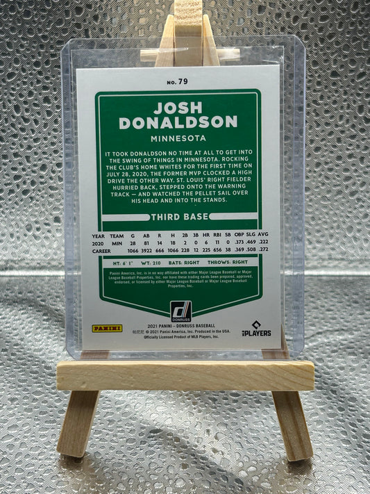 2021 Donruss Baseball Josh Donaldson Statue of Liberty Parallel