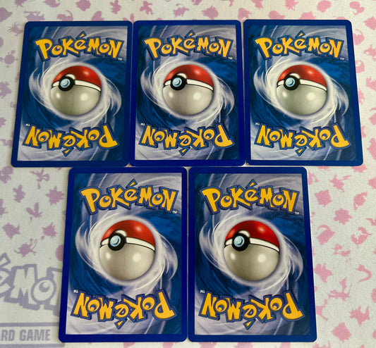 5 Card Pokemon Card Lot involving Bill