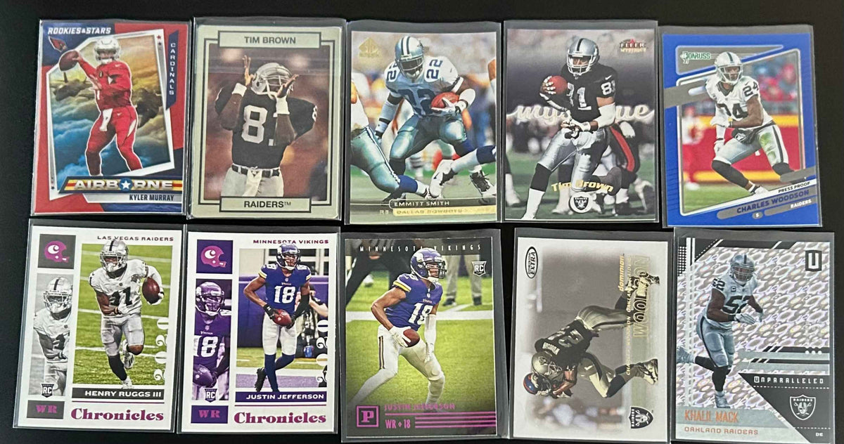 NFL Mixed Teams and Players 10 Card Lot