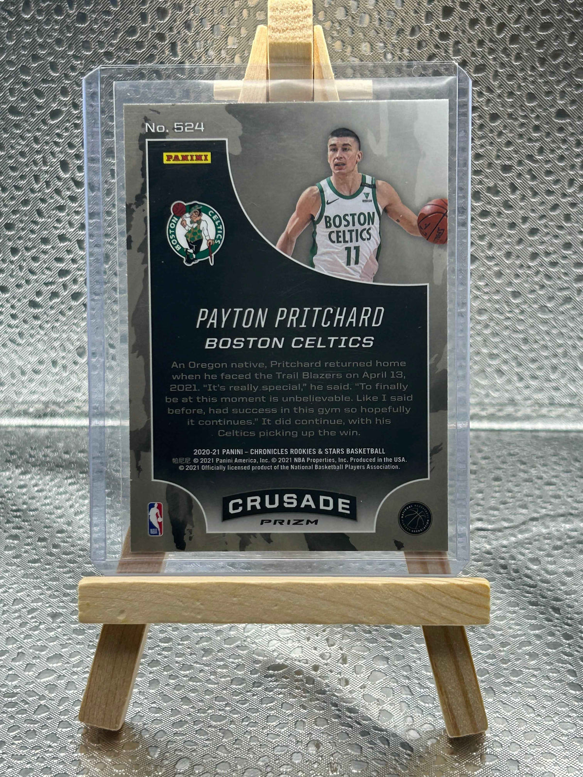 2021 Peyton Pritchard Crusade Silver Prizm