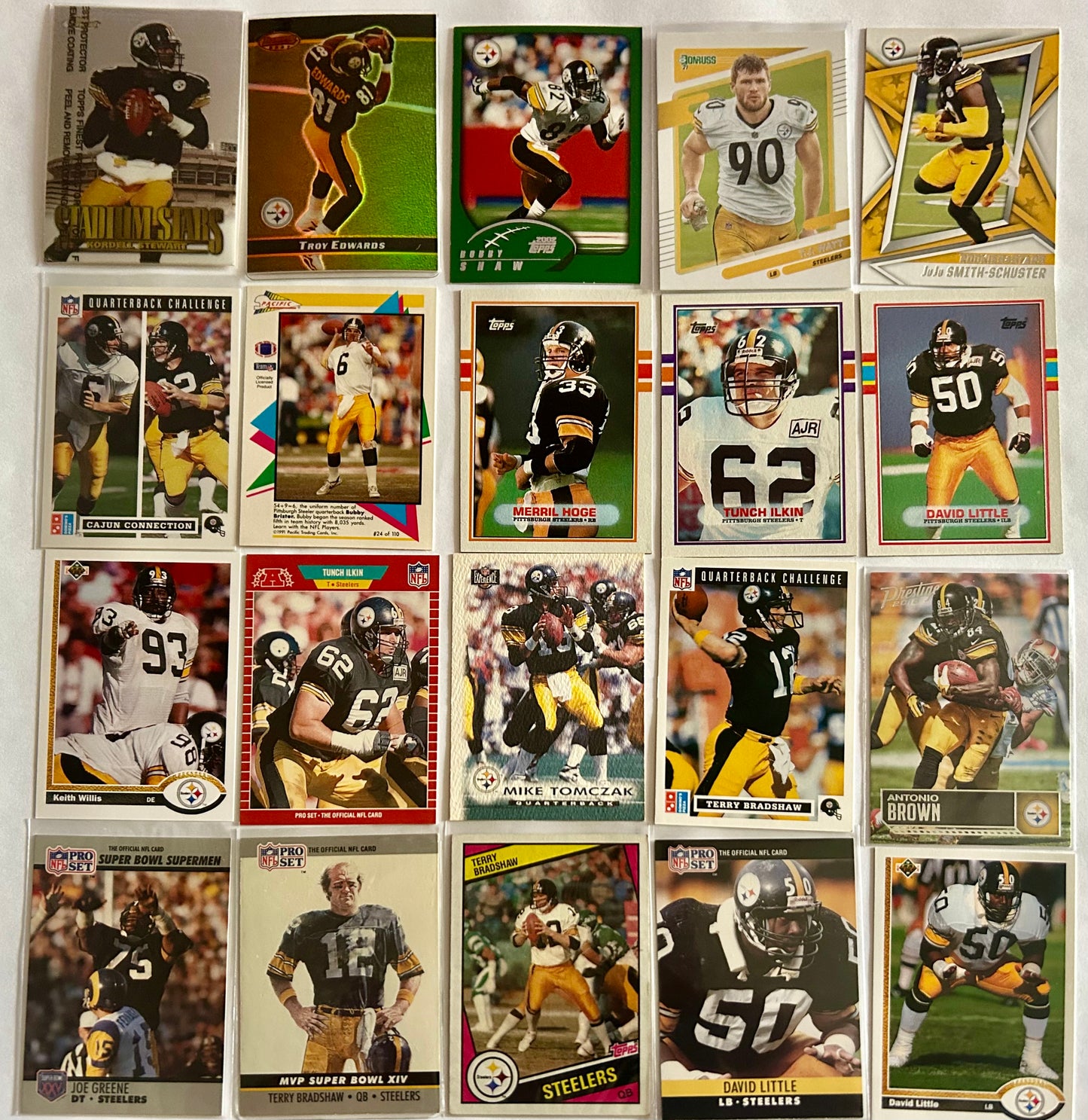 NFL Pittsburgh Steelers $3.50 20 Card Lot #2