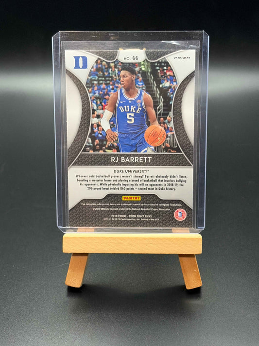 2019 RJ Barrett Silver Prizm Panini Draft Picks Parallel Card
