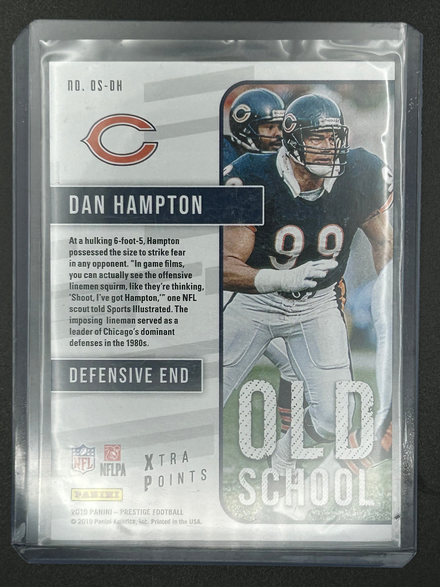 2018 Prestige Old School Dan Hampton Numbered