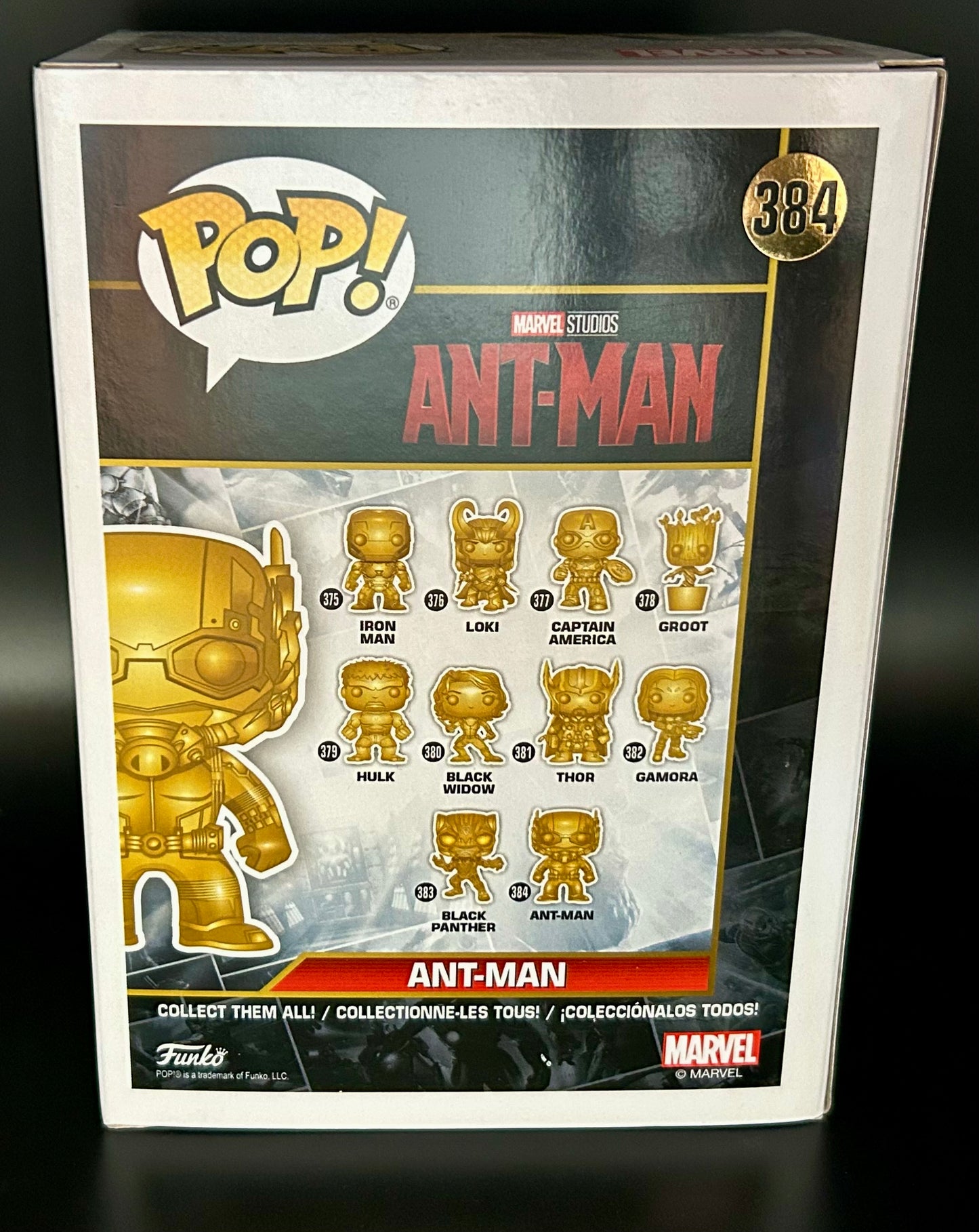 Funko Pop Ant-man Gold Chrome 384