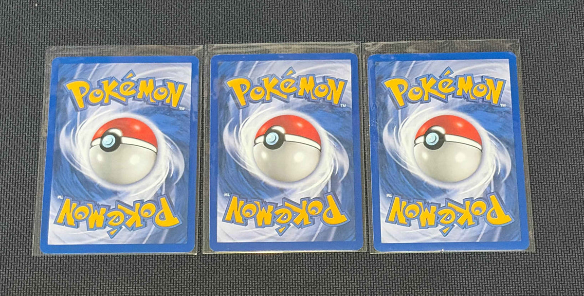 Growlithe - Base Set (BS) UnCommon 3 card lot LP