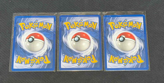 Growlithe - Base Set (BS) UnCommon 3 card lot LP