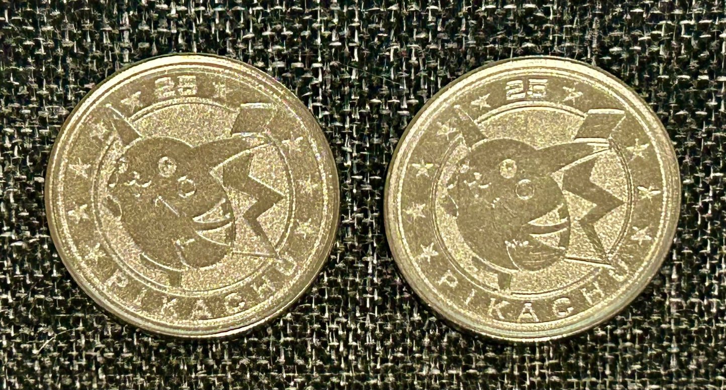 Pokémon Pikachu Metal Coin No.25