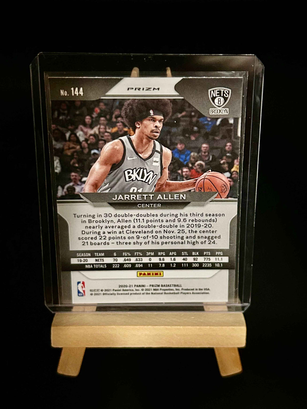 2020-2021 Prizm Basketball Jarrett Allen Cracked Ice Orange Parallel