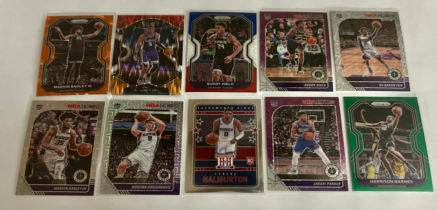 Sacramento Kings Parallel Card Lot #1