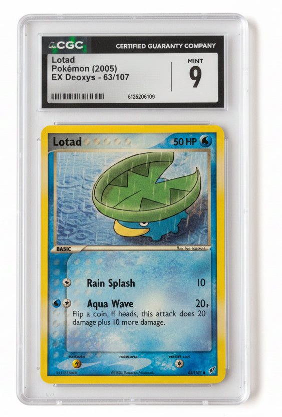 Lotad - 063/107 - Deoxys (DX) Graded CGC 9