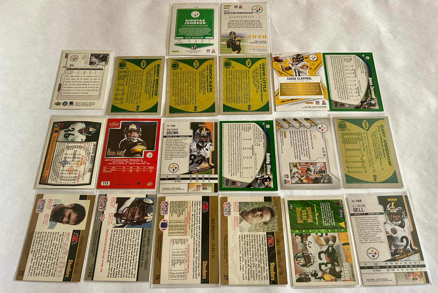 NFL Pittsburgh Steelers $5 20 Card Lot #1