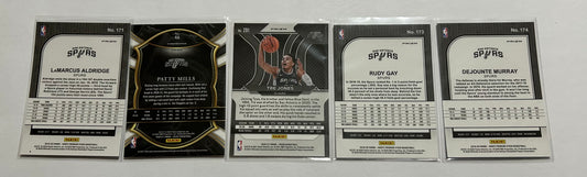 San Antonio Spurs 5 Card Parallel Basketball Lot #4
